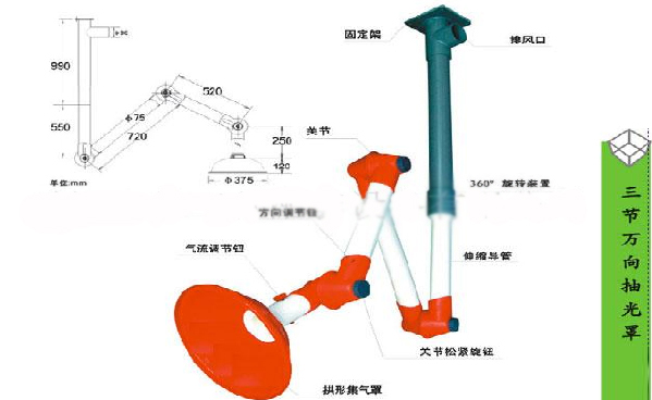 實（shí）驗室專用萬向排煙罩